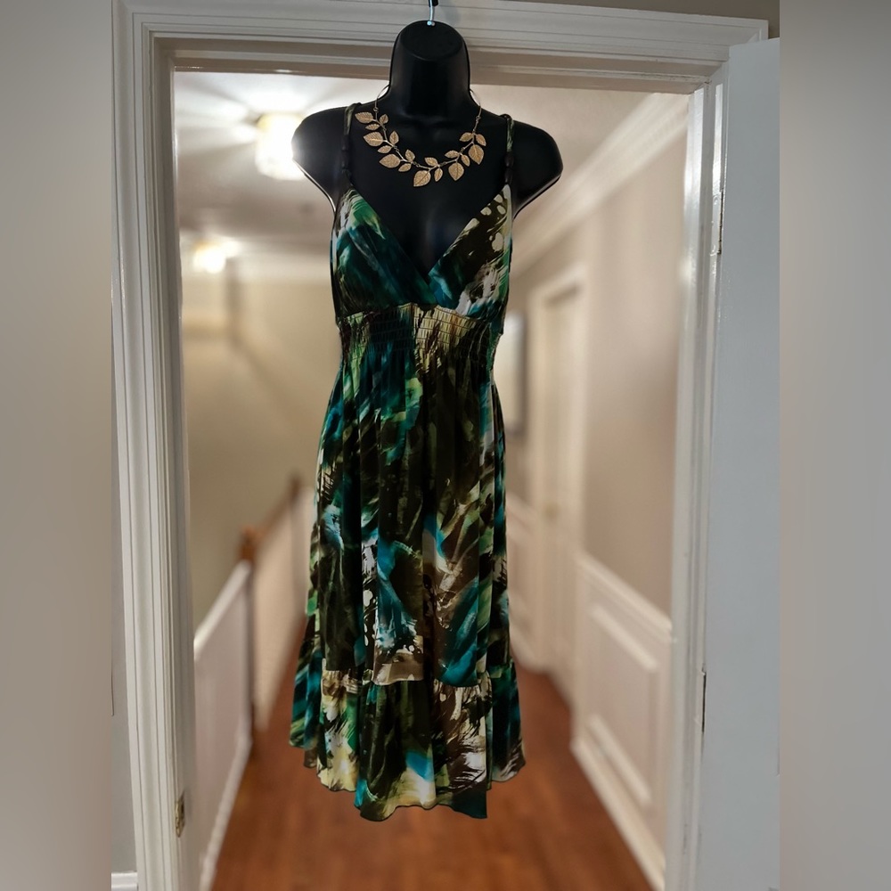Summer cleavage dress.